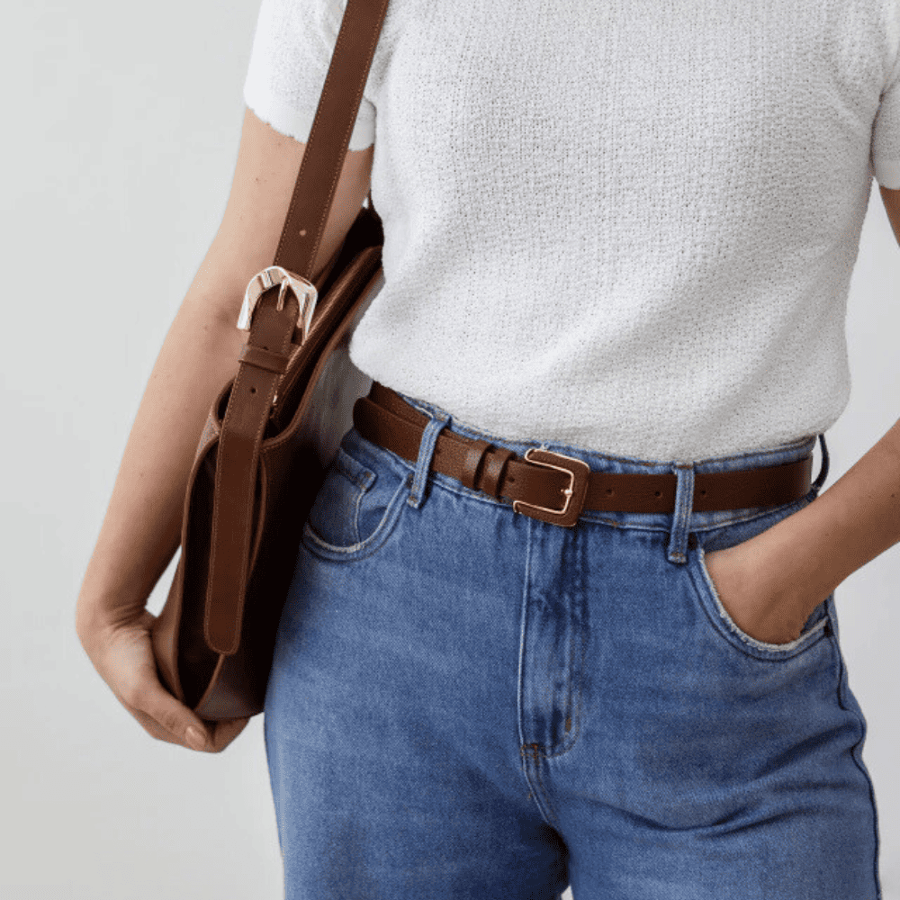 Cinto Feminino de Couro -- Cinto Feminino - Cinto em Couro Legítimo - Cinto Original